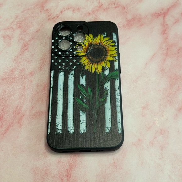 Other - iPhone 13 Pro Flag w Sunflower Case